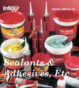 Sealants and Adhesives - Intex supplied by Rosebud Plaster